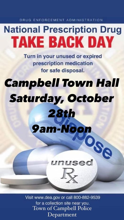 National Prescription Drug Take Back Day - Town of Campbell